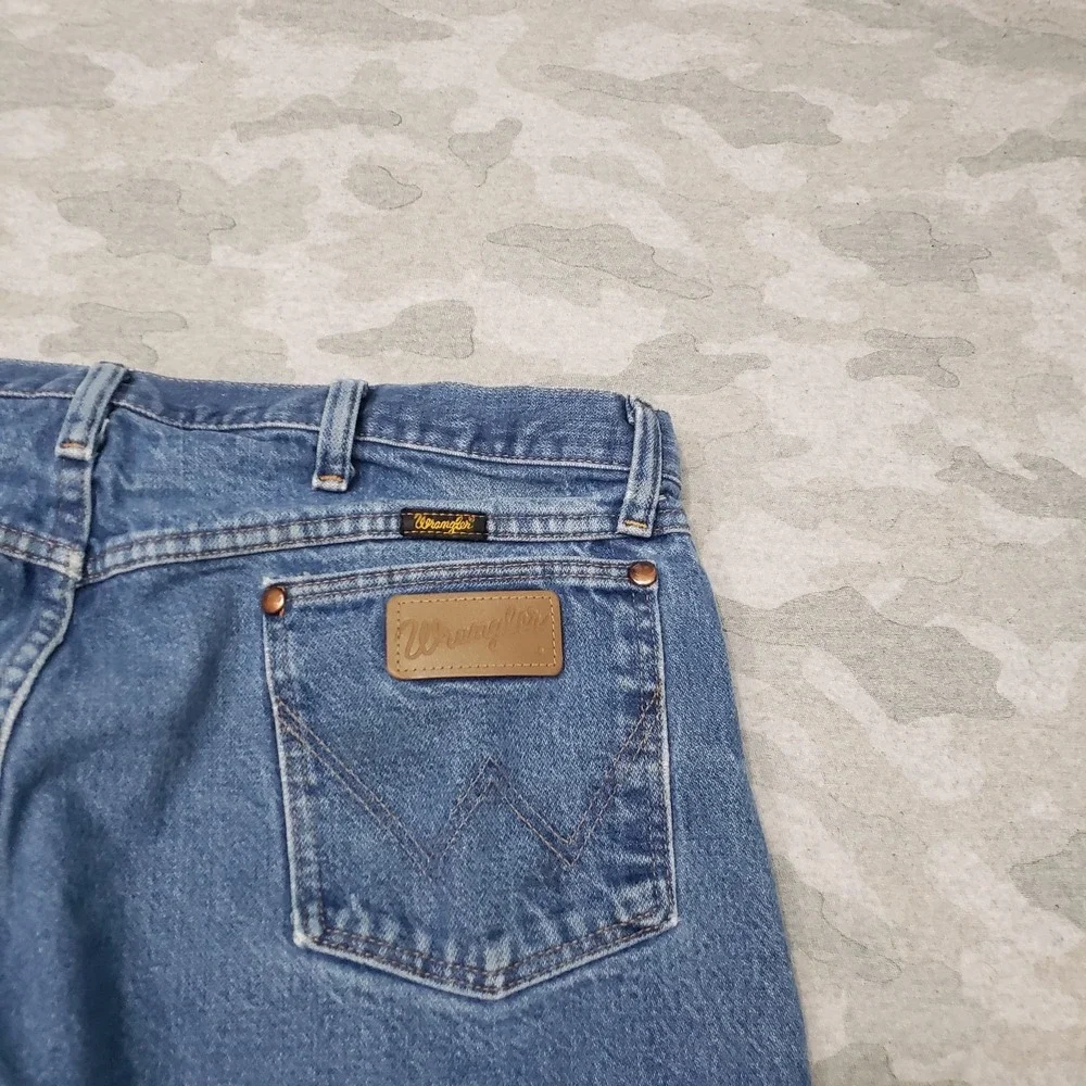 Wrangler Jeans Mens 37x34 Blue‎ 13mwz Western Cowboy Cut Denim Medium Wash